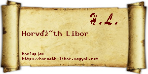 Horváth Libor névjegykártya